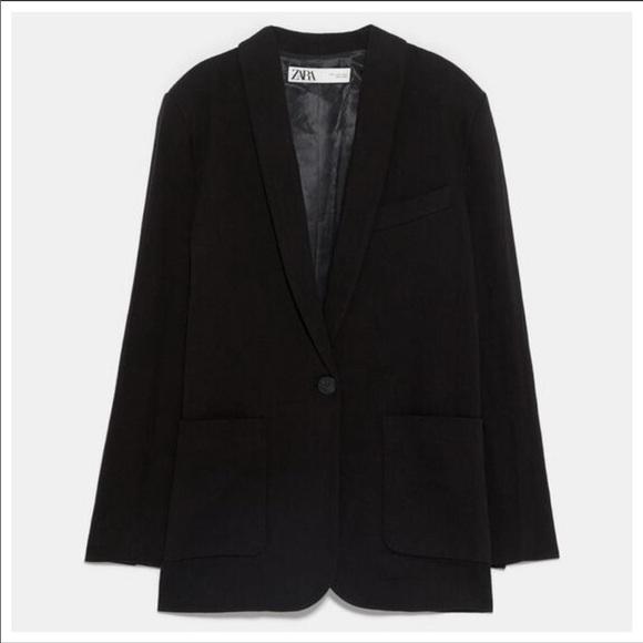 NWT. Zara Long Sleeve Blazer Size S. - Picture 5 of 9